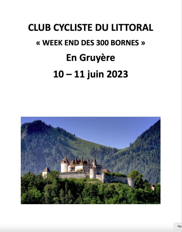week-end des 300 bornes CCL 2023 Dimanche 11 juin 2023